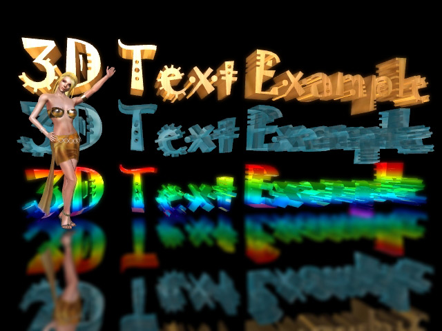 3D Text Final Render